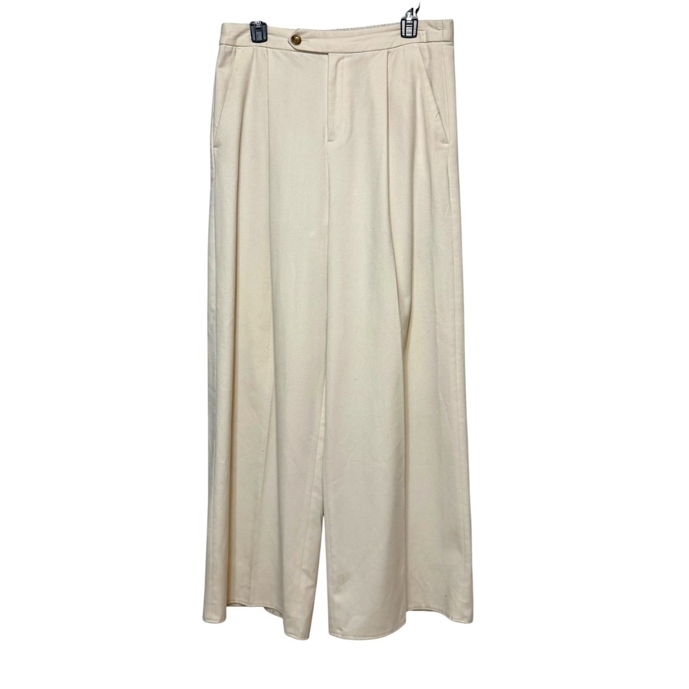 Banana Republic Polished Casual‎ Wide Leg Trousers Womens 10 Classic Office Chic
